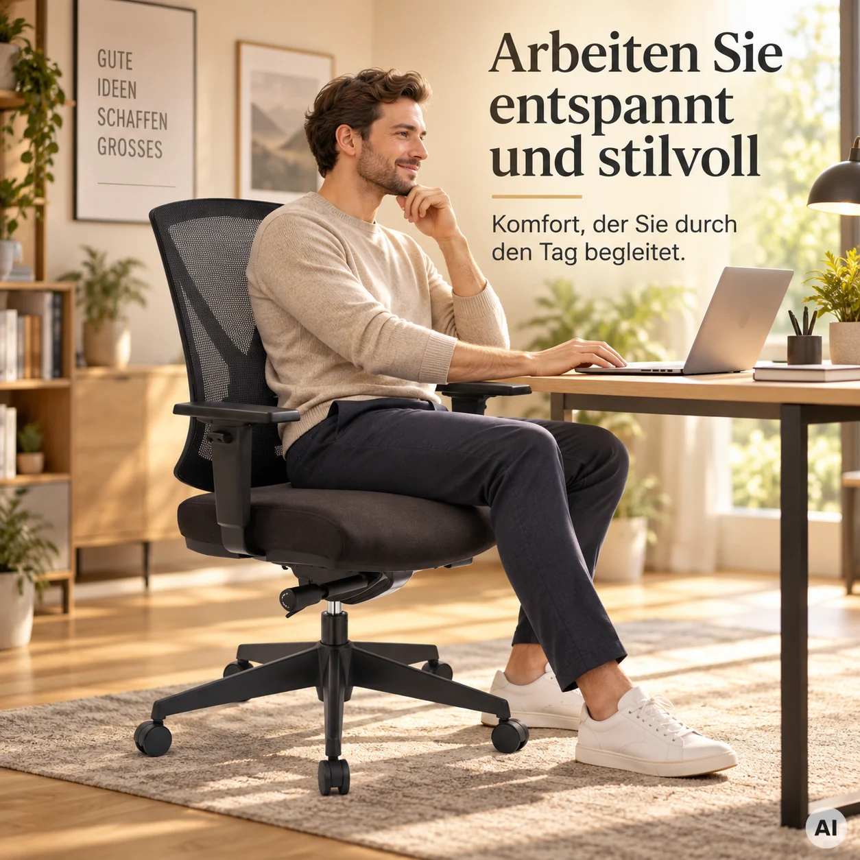 Ergo Studio M - Hochwertiger Netz-Drehstuhl