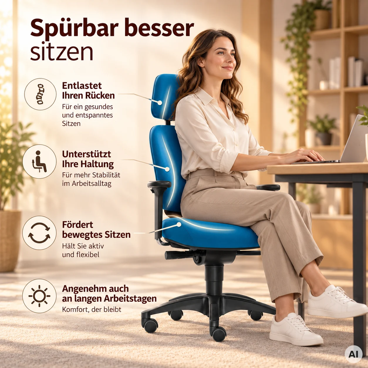 Fire M - Feng Shui Bürodrehstuhl